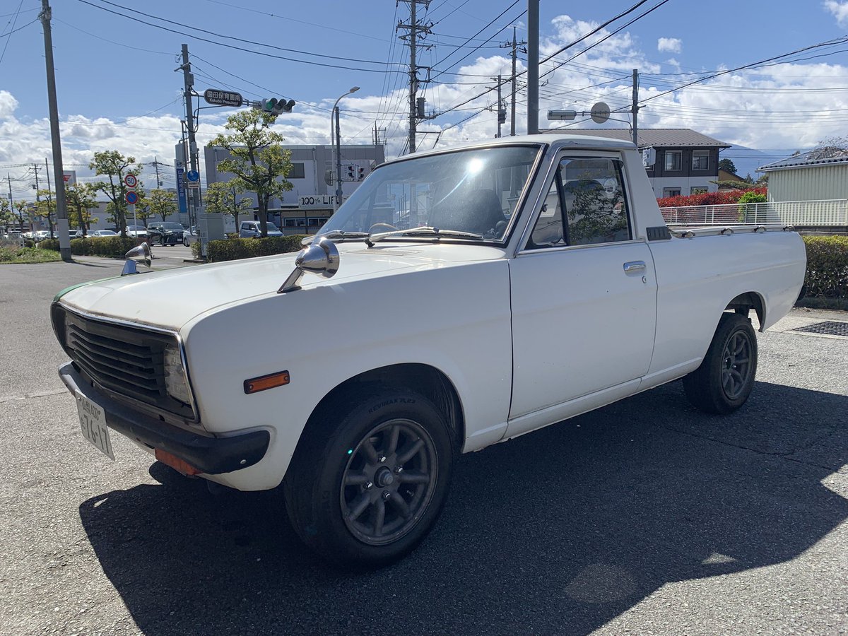tsumikun's tweet image. forsale!  90万円 税込 Sunny track short

watanabe ホイール付き　

 (ノーマルタイヤあり)

#DATSUN  #HOOPTIE #FORSALE