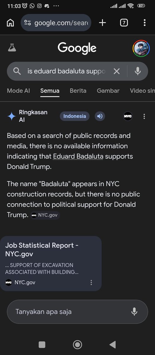 141Shinigami's tweet photo. @futureary @NeroKun35534489 Bruh, there is no credible proof that he is supporting trump, come on on bruh Google already gives features like this 😭 https://t.co/ONH2bHUa5g