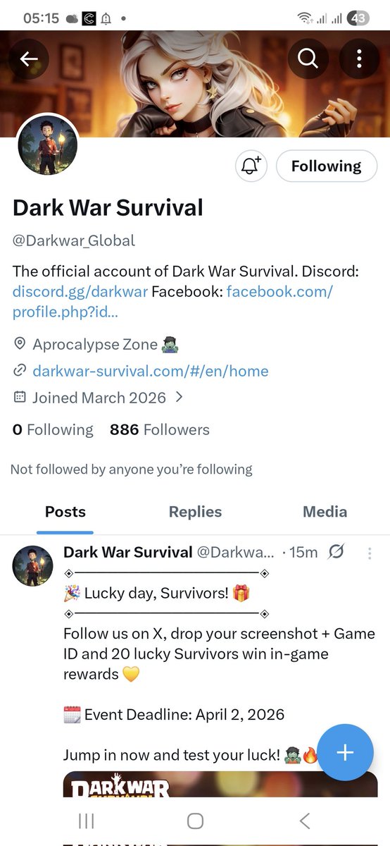 Gangesterman's tweet photo. @Darkwar_Global Thanks  dark war Survival https://t.co/riSTJAb67O
