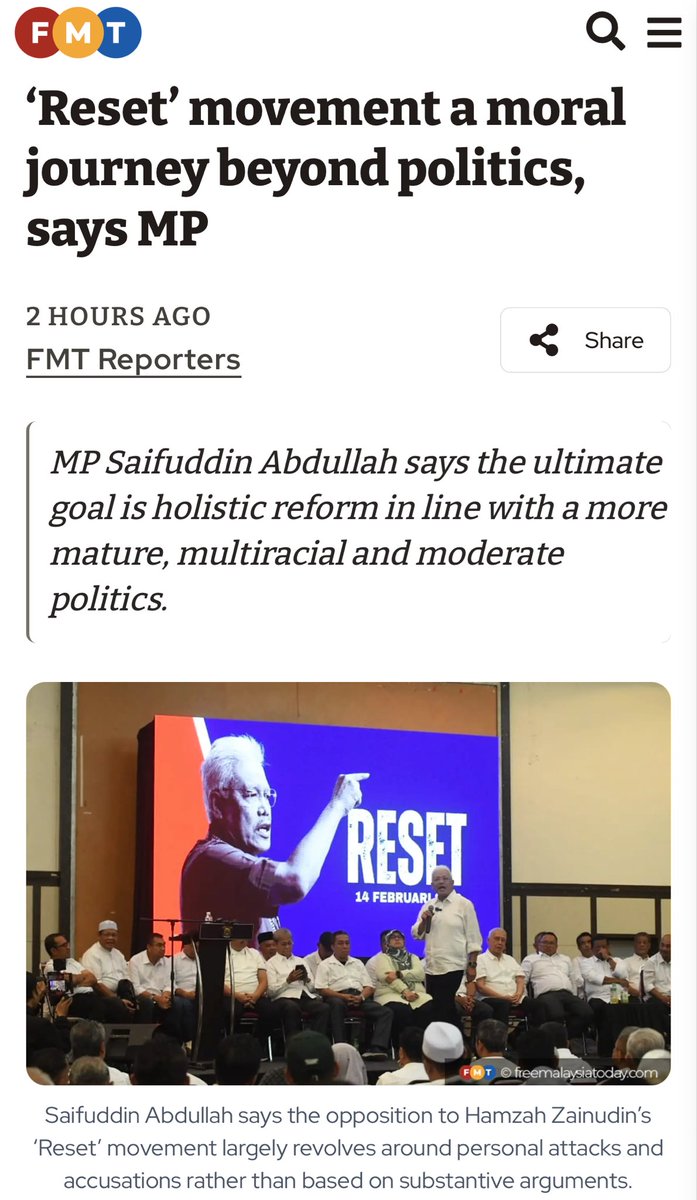 Saifuddin Abdullah 🇲🇾 tweet media