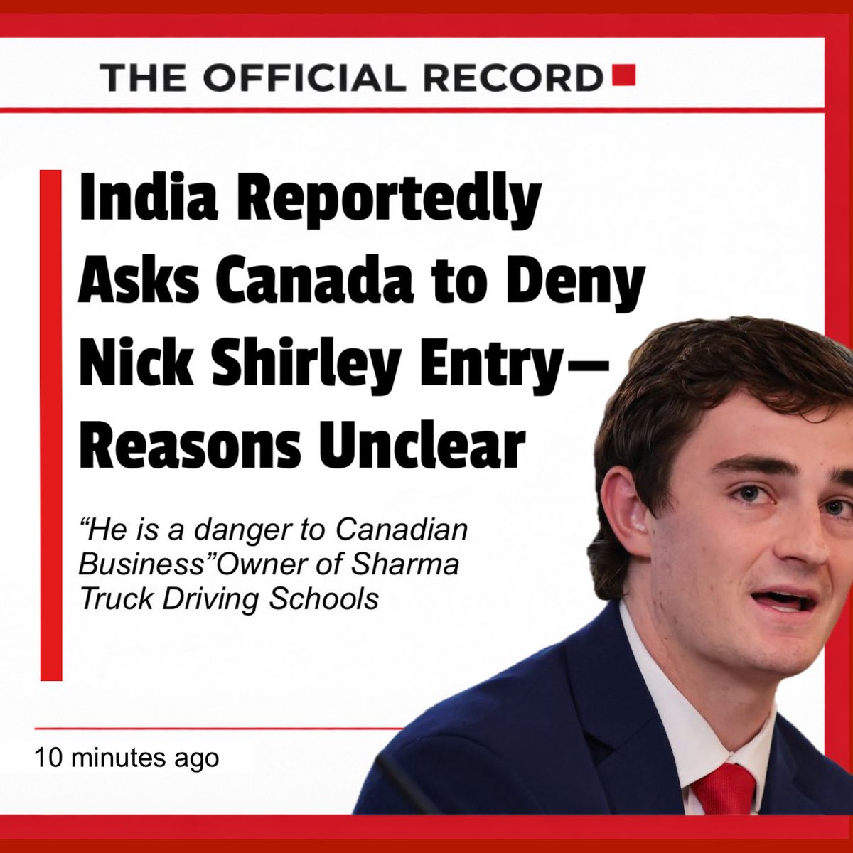 THE OFFICIAL RECORD tweet media