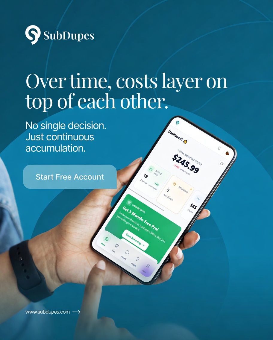 subdupes's tweet photo. SaaS costs don’t spike overnight.
They build in layers:

one tool, one upgrade, one extra seat at a time.
Individually, each decision makes sense.

Collectively, they create a system no one fully understands.
And that’s where control is lost. 

#SaaSGovernance #SpendControl #SoftwareSprawl