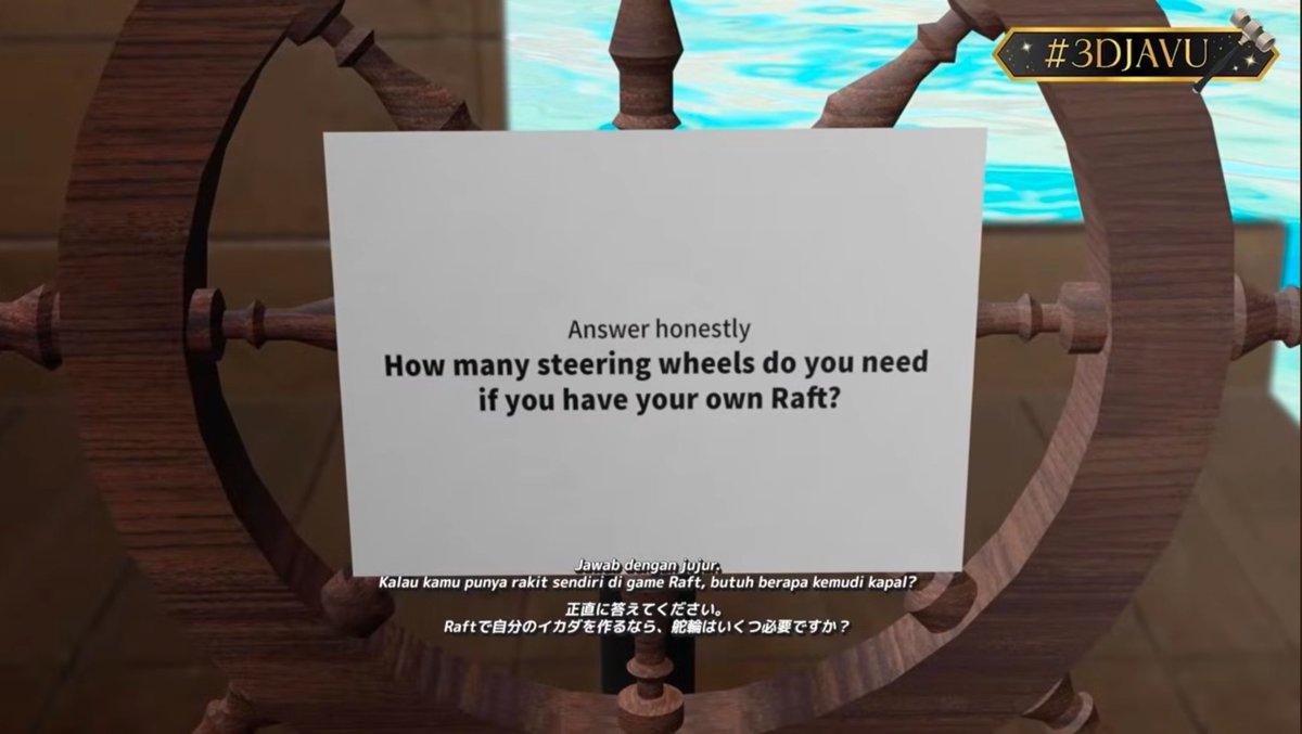 meongskia's tweet image. Next one was from the iconic #Timesmith Raft collab, when they were debating how many steering wheels they needed.

They also performed 小さな恋のうた here a really refreshing song about young love #3DJAVU