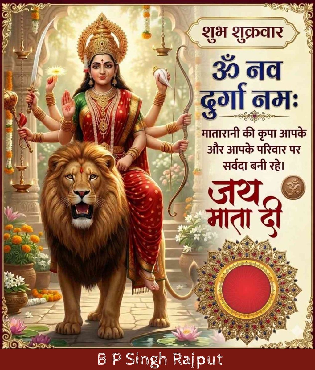 आपको नवमी की हार्दिक शुभकामनाएं! 🙏🌸
मां दुर्गा के नौवें स्वरूप की कृपा आप और आपके परिवार पर सदैव बनी रहे।
आपके जीवन में सुख, शांति, समृद्धि और खुशियों का वास हो।
जय माता दी! 🪔✨
