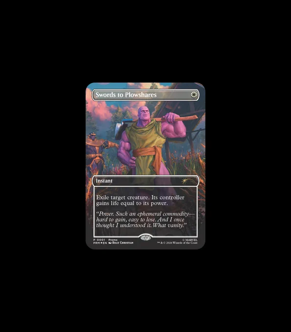 MTG 剣を鍬に プロモ 英語版 Foil セット 0020)剣を鍬に/Swords to