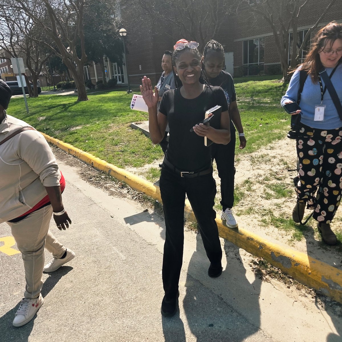 unitehere's tweet photo. Workers at Norfolk State University join Virginia State Unversity in calling for a fair process to unionize! 

The workers are employees of Thompson Hospitality, a subcontracted campus food service provider. https://t.co/3bPRH4BQK2