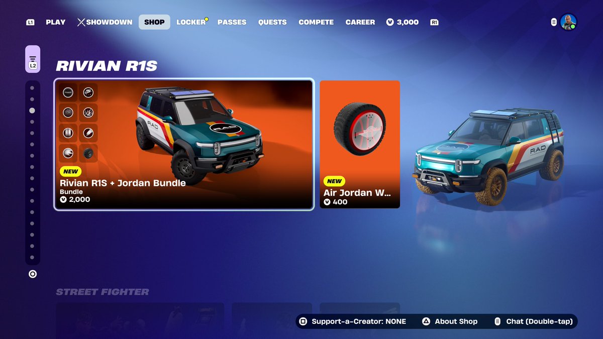 Fortnite trying to sell an SUV while there’s no SUV’s in Battle Royale 😂