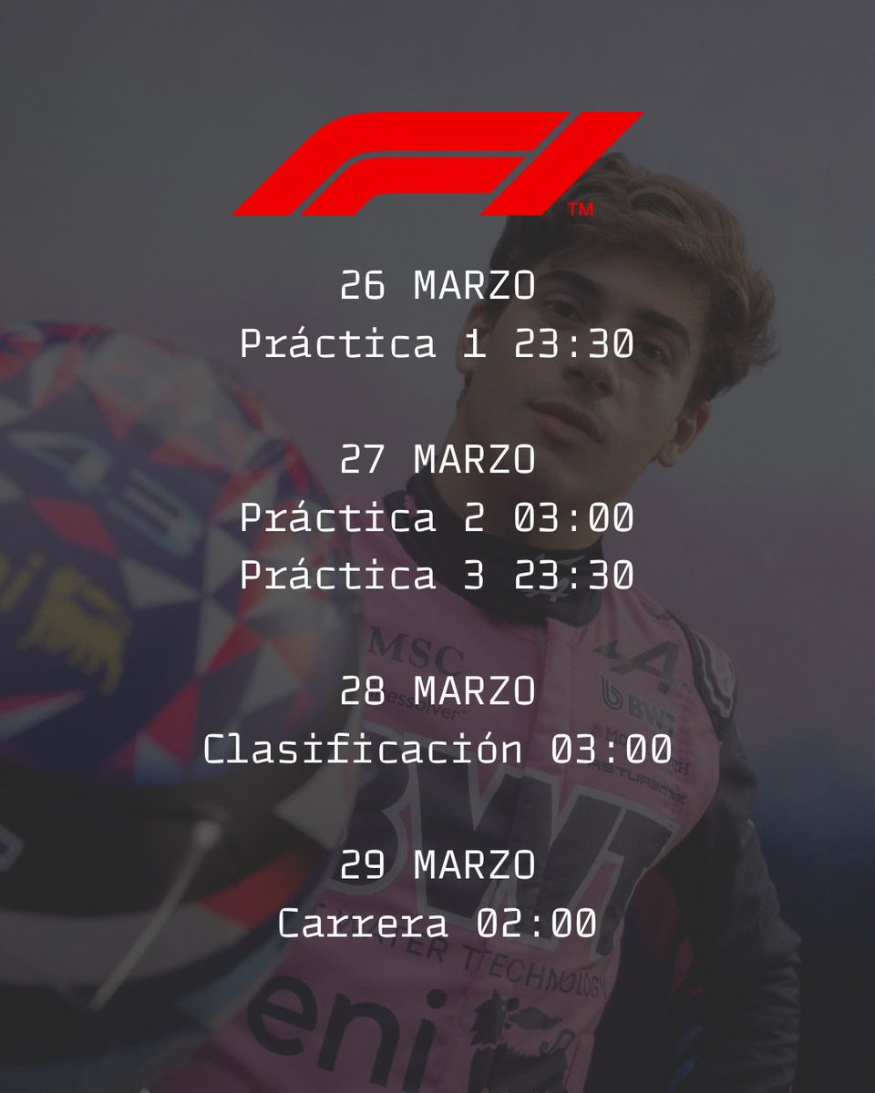 Horarios de Suzuka 🇯🇵🏎️