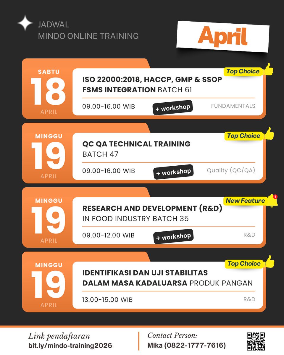 mindoeducation's tweet photo. Sudah siap berjuang kembali?

Harus tetap upgrade diri dan curi start untuk siap bergabung di dunia kerja🚀

Daftar di https://t.co/IZf1P4mGqc

Konsultasikan rencana upgrade skill kamu bareng Mika di WA 0822-1777-7616 (https://t.co/MGd6H9C1wH) https://t.co/9cA7dBOLqc