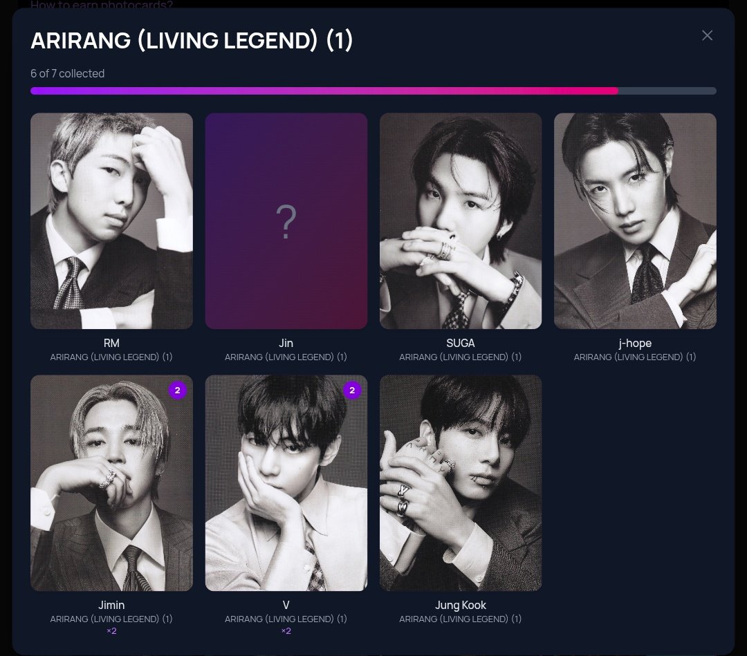 hectic day at work so I just claimed my album mission from yesterday and 🤯