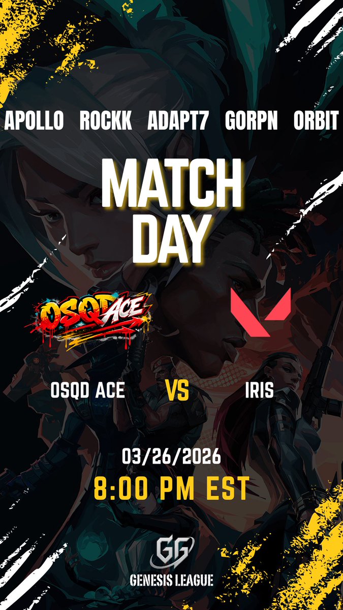 DEFINITELY A TOURNAMENT DAY FOR OSQD!!! OSQD ACE vs IRIS Roster ...