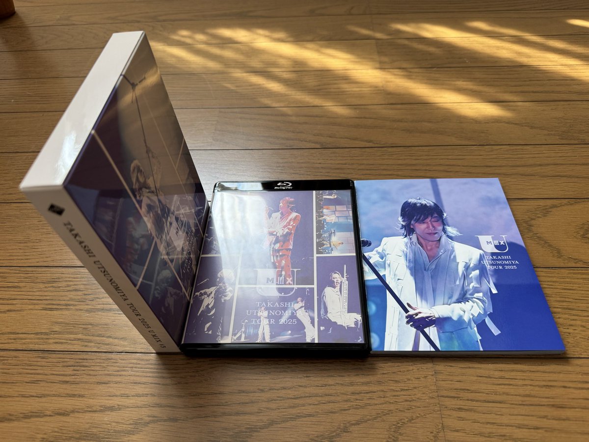 burakken20's tweet photo. #宇都宮隆 Takashi Utsunomiya Tour 2025 #UMix ♯3 LIVE Blu-ray到着✨神セトリだったね。写真冊子テンション上がる女子多そうw https://t.co/iipBjRSC00