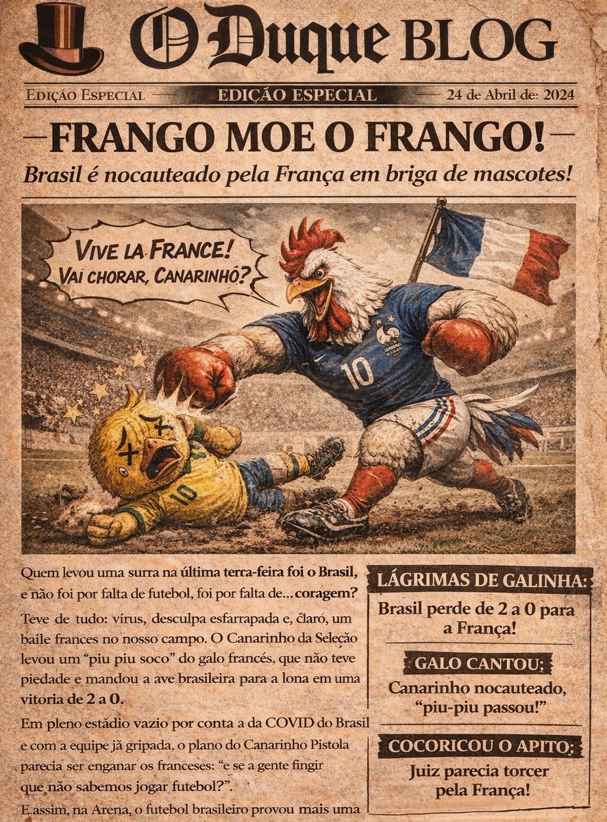 condormysteriux's tweet photo. 🎩📰: Seleção brasileira perde de 2x1 para França com um jogador a mais! Vini Jr no Real é um monstro 🫠
#BRAxFRA https://t.co/Mjsn8Eqj1g