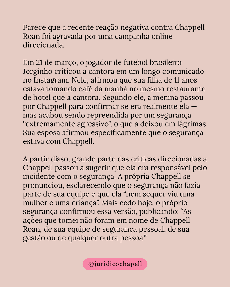 equipe jurídico chappell roan tweet media