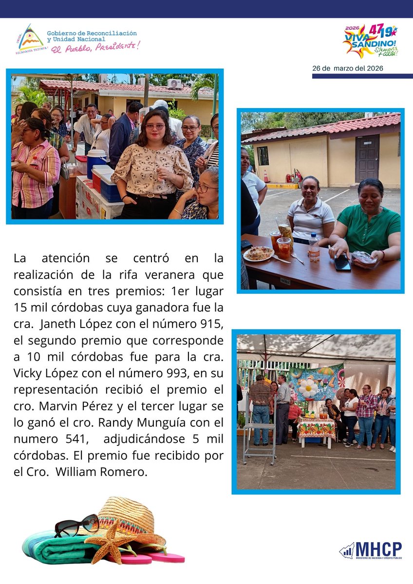 Ministerio de Hacienda de Nicaragua tweet media