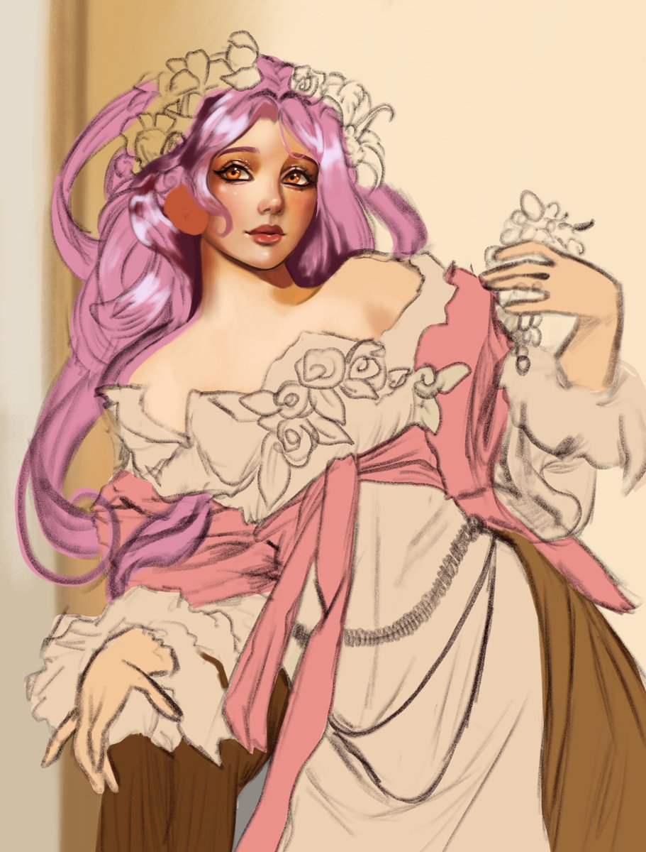 titania_arts's tweet image. Sylvie doodle to practice rendering :) wip 🌸🧚🏻
#fairy #fairyoc #ocart #originalcharacter