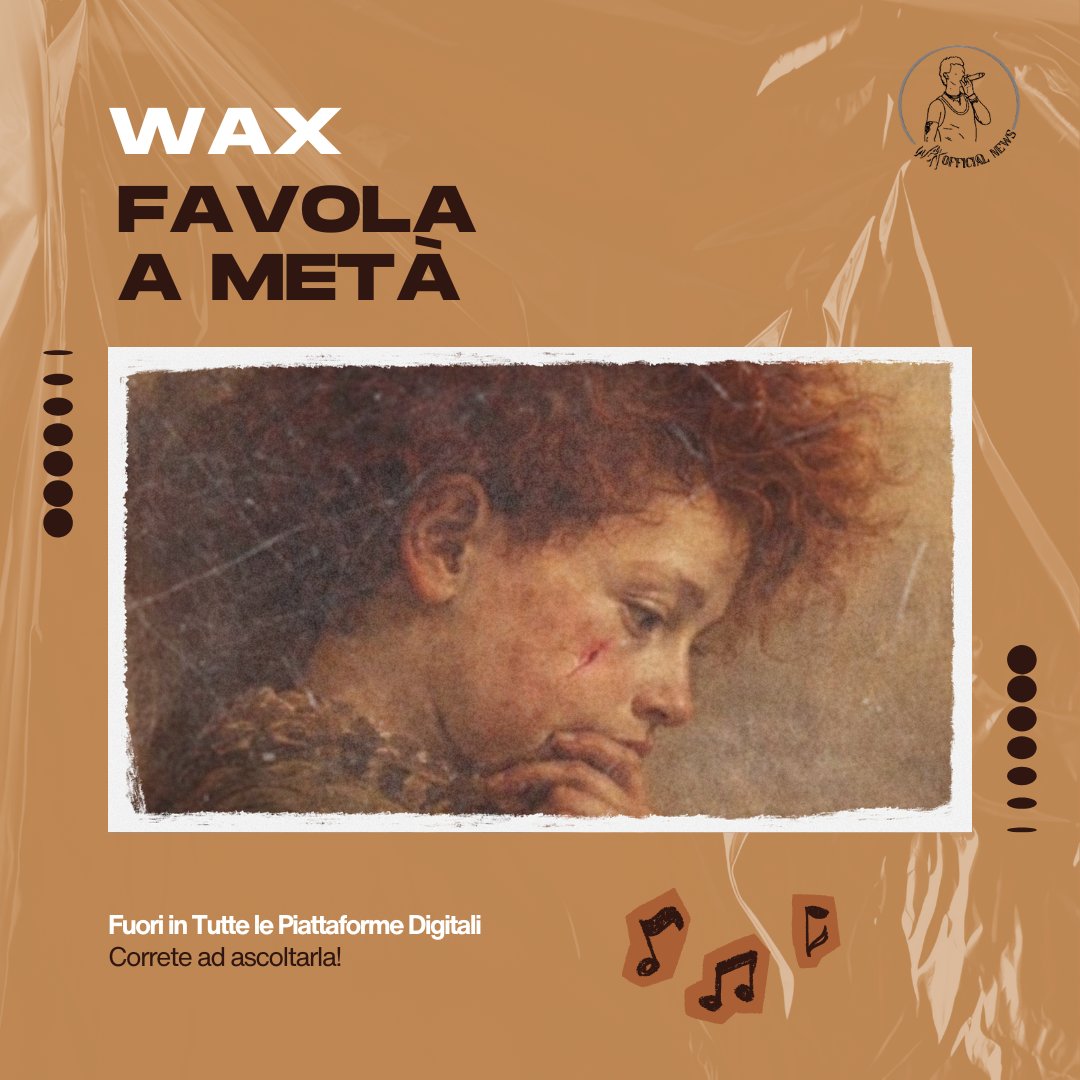 EloeErin's tweet photo. FAVOLA A METÀ fuori ovunque!
Andate ad ascoltare il nuovo singolo di Wax!
https://t.co/FTWEDBM7Fp
#wax #waxiello #music #song https://t.co/qliTb6PdEC