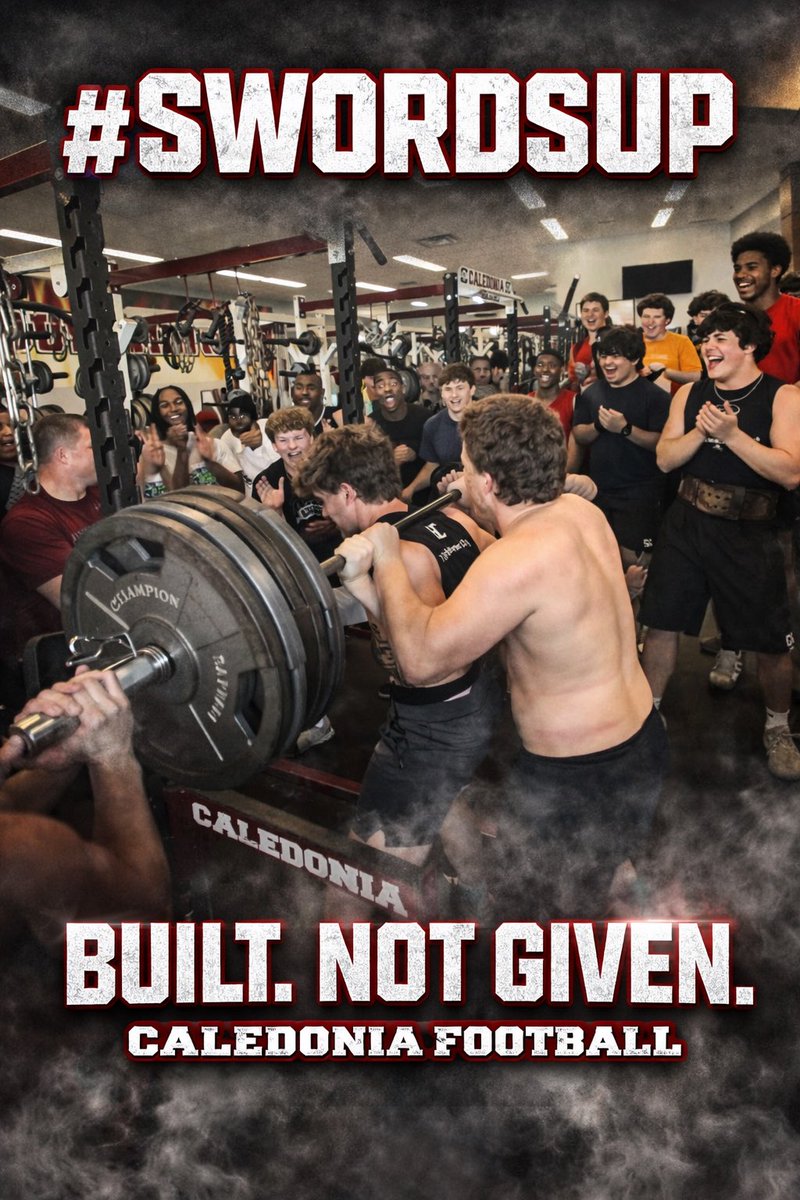 Built. Not Given.
This is Caledonia Football.
#SWORDSUP⚔️