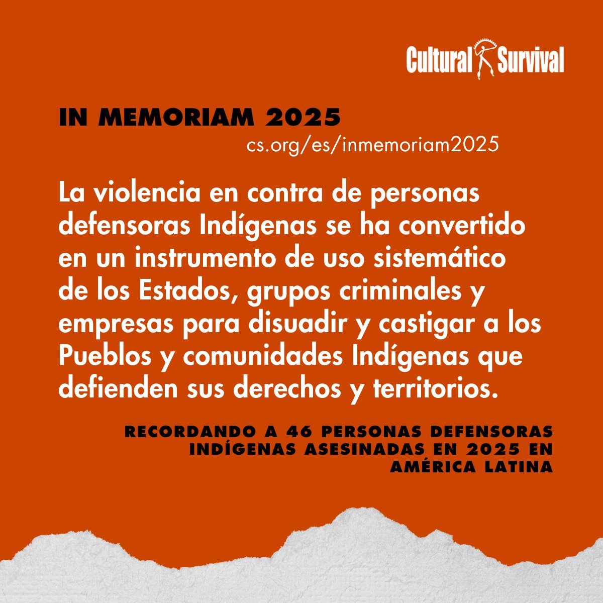 Cultural Survival en Español tweet media