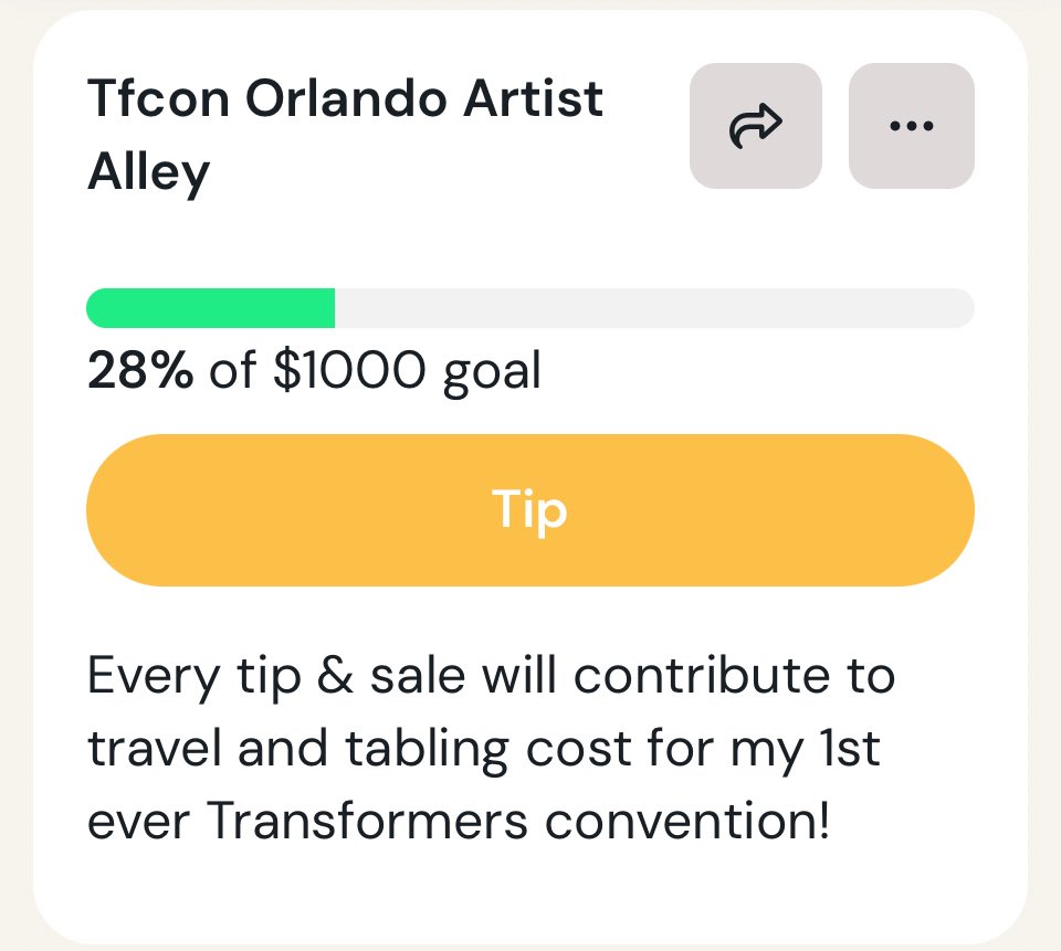 stealbeltradial's tweet image. Huge thank you to @TinNarwhal for her contribution to the TFCon Orlando fundraiser! We’re now at 28% funded! Thank you so much for your support!
#tfcon