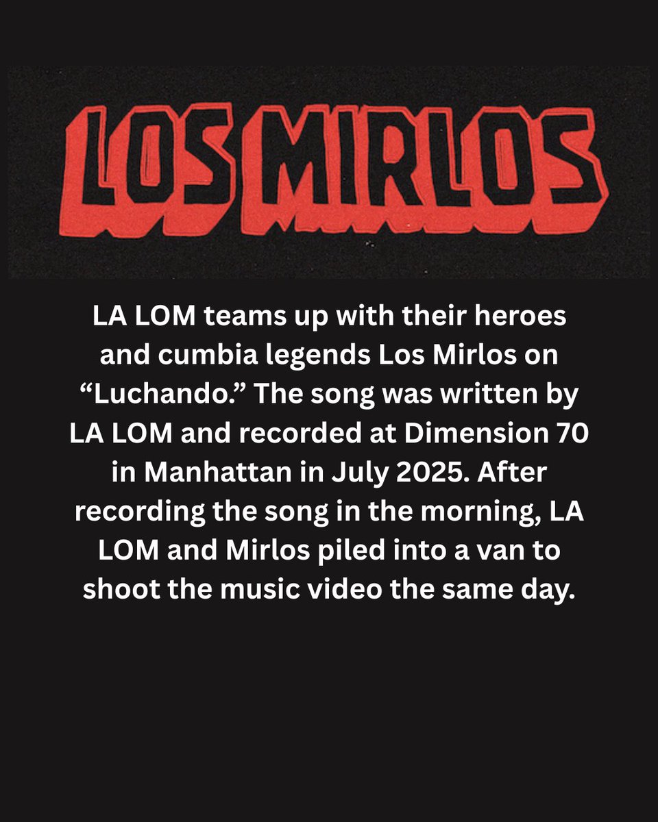 VerveRecords's tweet photo. .@the_lalom teams up with their heroes and cumbia legends @losmirlos on “Luchando.” Check out the new single and preorder the 45 vinyl now: https://t.co/6lbF1972IT https://t.co/Z42trAdFTV