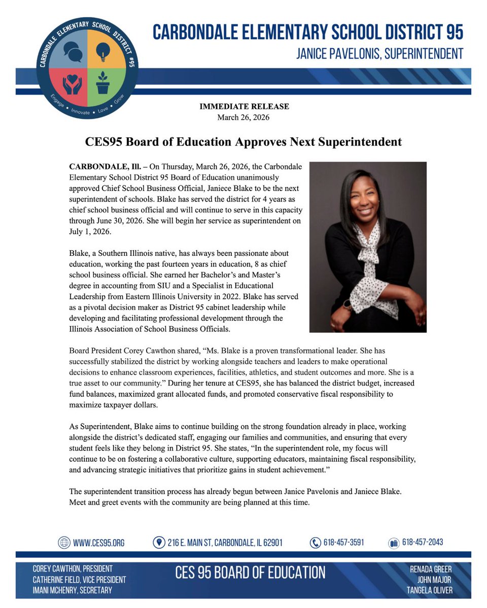 Carbondale Elementary School #95 tweet media