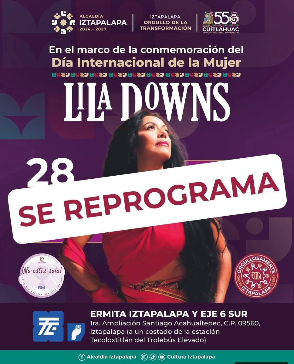 Evento reprogramado para el 18 de abril ahí nos vemos mis Una Sangre 🫰🏽💓