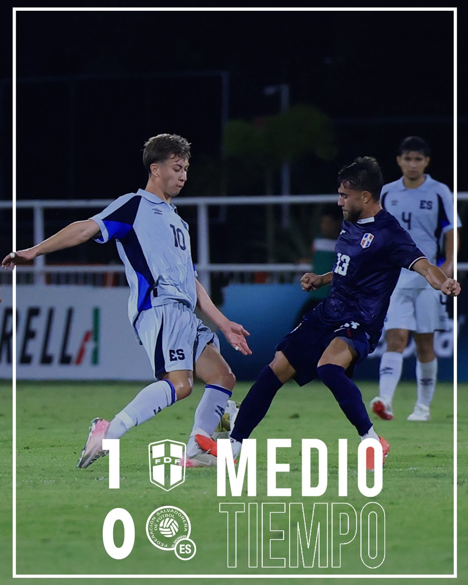 ¡𝐅𝐢𝐧𝐚𝐥 𝐝𝐞𝐥 𝐩𝐫𝐢𝐦𝐞𝐫 𝐭𝐢𝐞𝐦𝐩𝐨!  

#LaSelecta #ConcacafSeries #ElSalvador