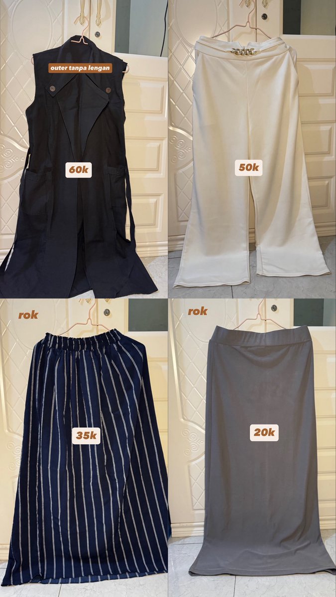 anotherthena's tweet photo. preloved baju dan bawahan🤍 

dm for condition! (bisa🍊) https://t.co/MBeyhamQ6F