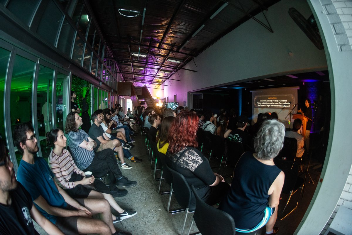 NobleSteedAU's tweet photo. Thanks everyone for joining us for an incredible WIP Night! 💜 It was wonderful to hear from talented folks making games in Sydney, and to be able to playtest so many games!

If you're after a recap, check out our short blog here: https://t.co/whX5cEWWyN https://t.co/wIOcJkX3EC