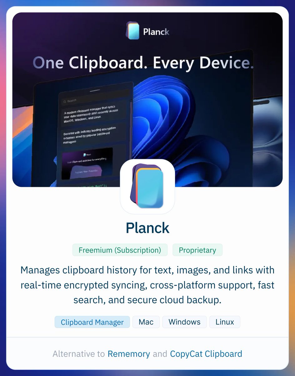 AlternativeTo tweet media