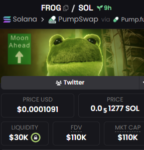 I think we've found our bottom at around 100K

Fudders are gone, community is even bigger now!

Thesis remains the same.

The first $FROG on the moon by <a href="/NASA/">NASA</a> 

So much higher, let's grind 🌕🐸