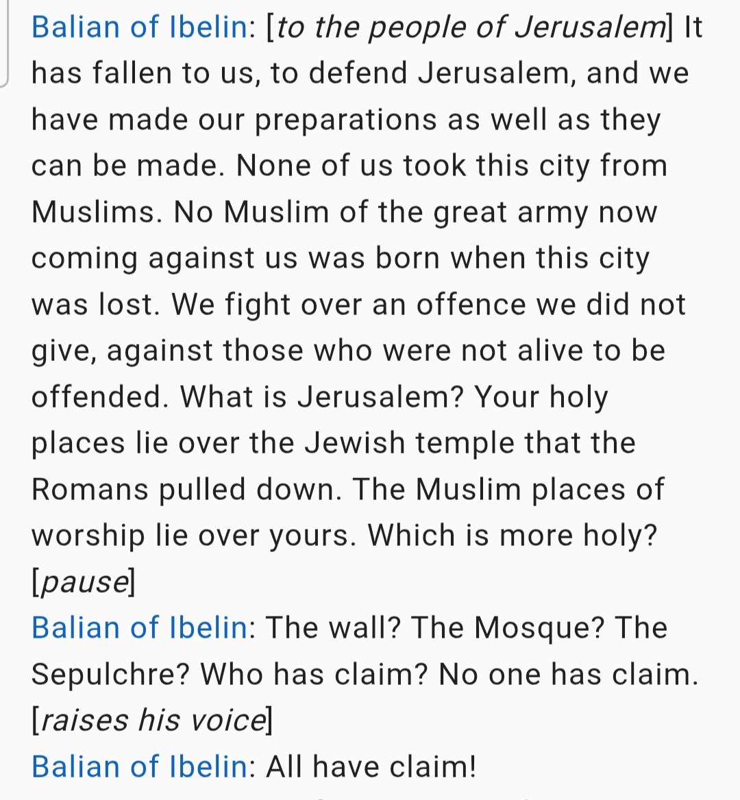 USNRCEC's tweet photo. @IAmSophiaNelson Yeah... in fact, religious lunatics have inflamed the Middle East since the #Crusades. @SecRubio called #Iran's leaders theocratic lunatics... but are they really any different than #SecDef?
@AP @MilitaryTimes @votevets
#Kingdom_of_Heaven https://t.co/Sr07wRQhNb