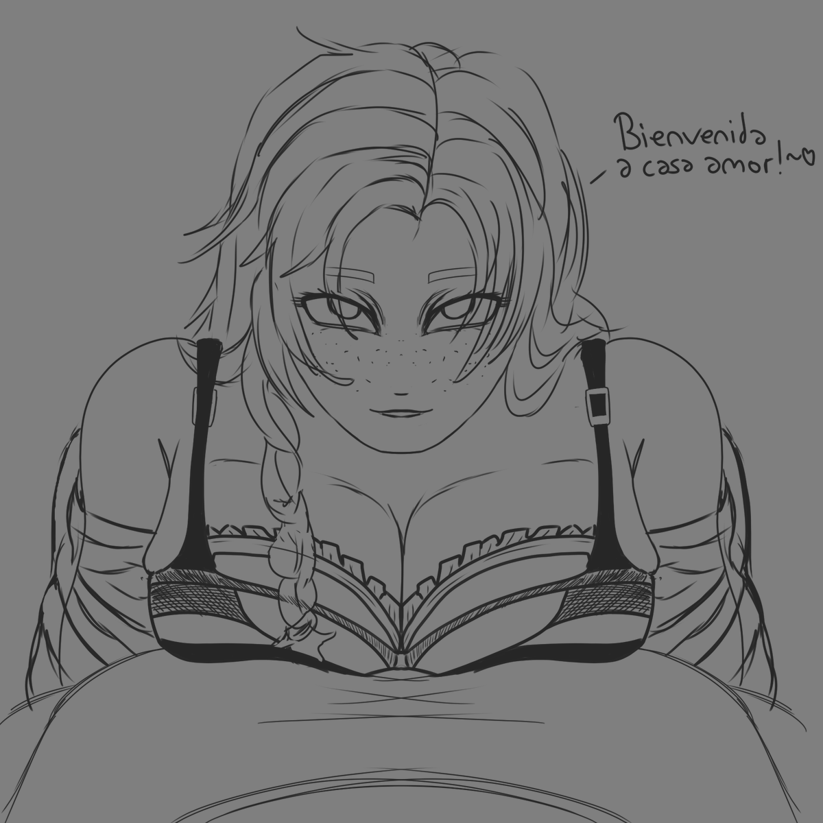 I made this drawing quickly. 

Ushino hugging Momo after arriving home! I don't consider it explicit since it doesn't show anything.

If it makes anyone uncomfortable, I apologize.

<a href="/fefetengu/">Fefe Tengu | Glamorous Days! en Webtoon</a> Momo es la envidia del barrio... Lesbian power

#art #digitalart #fanart