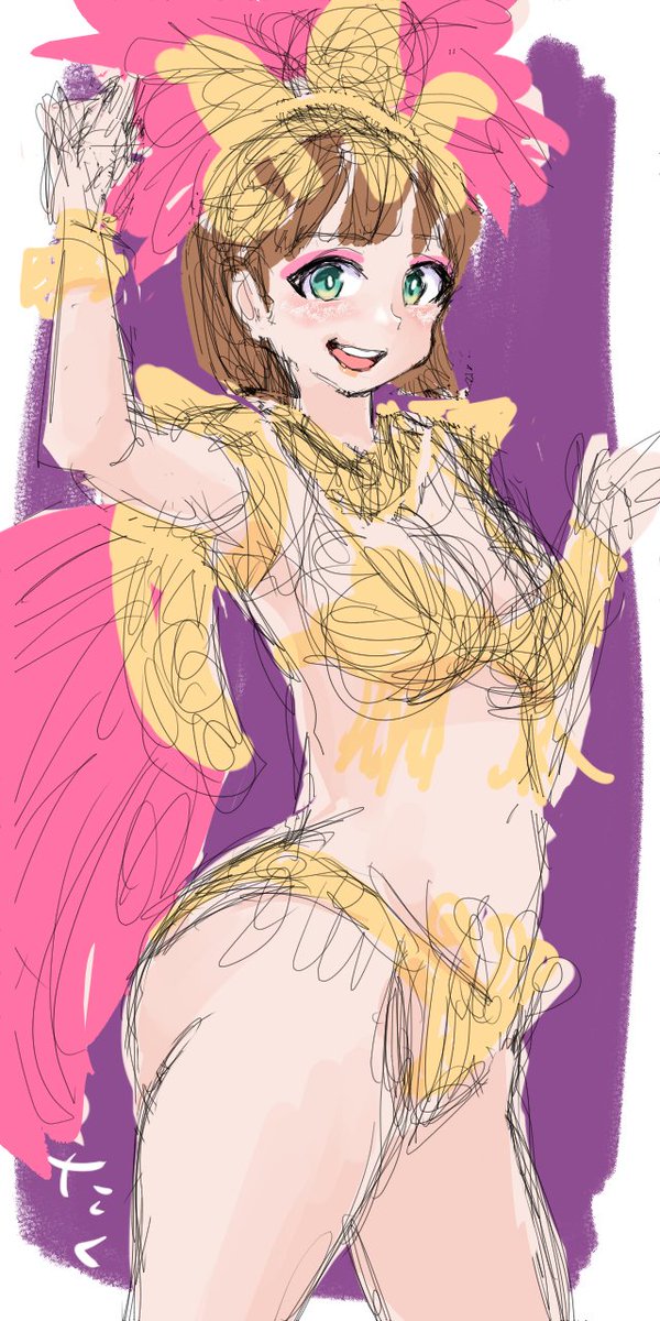 サンバガール94💃🏻途中経過2
#イラスト #illustration 