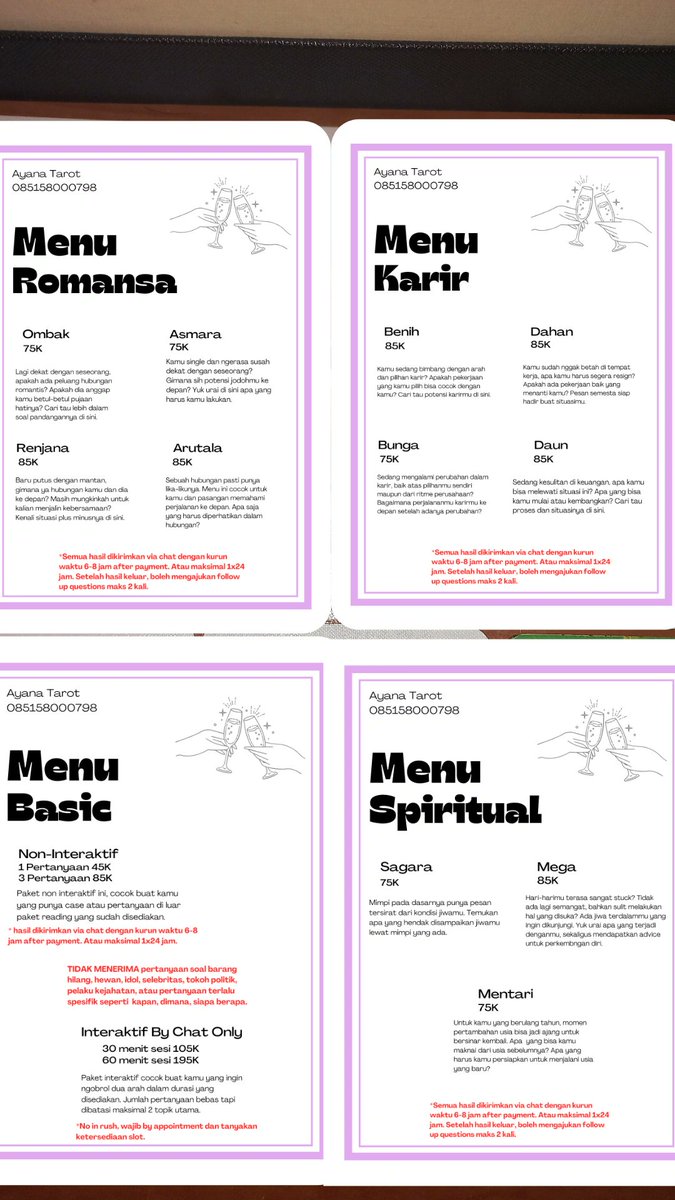 Ayana ✨️ jasa tarot | WA 👇 tweet media