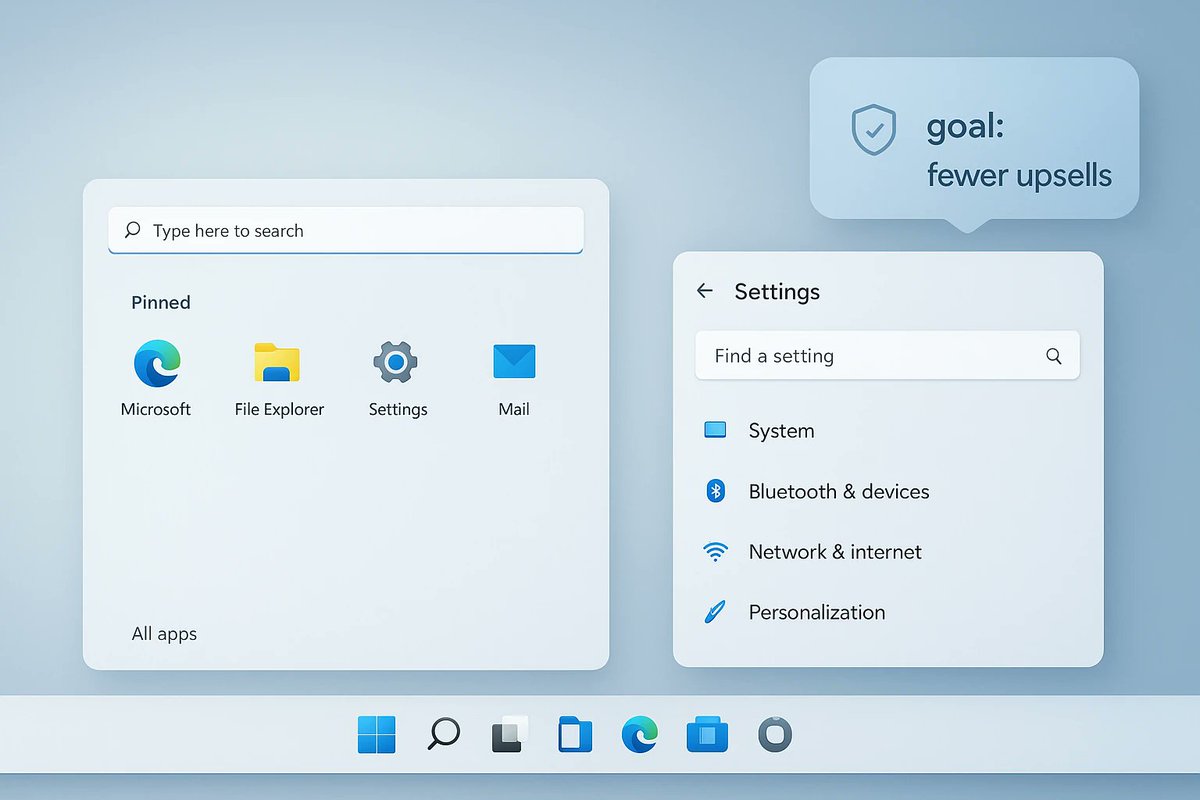 windowsforum's tweet image. 😈 “Fewer upsells” is cute. Windows 11 finally wants a calmer desktop, but “goal” isn’t a feature—until it stops prompting me, it’s just a new pitch deck in disguise.
windowsforum.com/threads/window…
#Windows11 #UserExperience #MicrosoftAdvertising #TaskbarUpdates