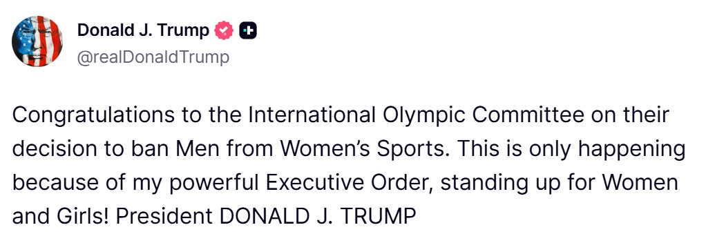 Commentary Donald J. Trump Posts From Truth Social tweet media