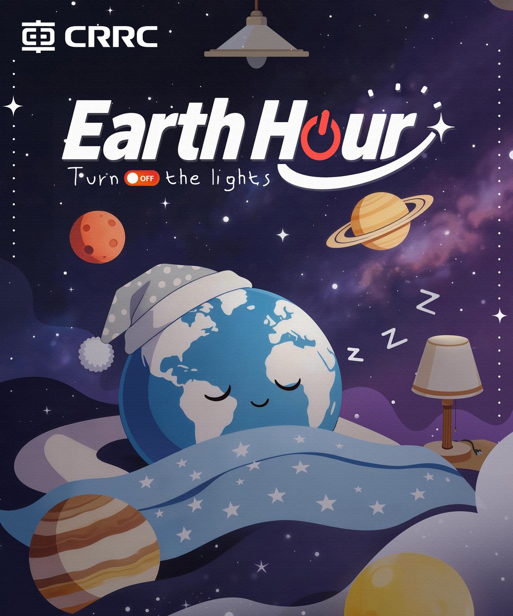 CRRC_global's tweet photo. Lights off, impact on. ЁЯМП
ЁЯМ╗ This Earth Hour, #CRRC stands with the world to power a greener futureтАФthrough every rail, every ride, every innovation ЁЯТЪ.
#EarthHour #PoweringGreenMobility #BiggestHourForEarth #OneHourForEarth https://t.co/wYluygnmLc