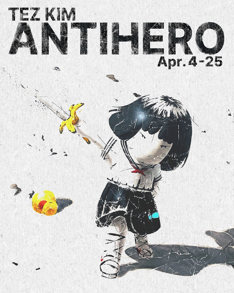 galleryether's tweet photo. GALLERY ETHERでは、2026年4月4日（土）から4月25日（土）の期間にて、ソウルを拠点に活動する韓国人アーティスト、テズ・キム（Tez Kim／1977年生まれ）による日本初個展「ANTIHERO」を開催いたします。

https://t.co/WcxFbOJlFe https://t.co/n5fXqTOO4i