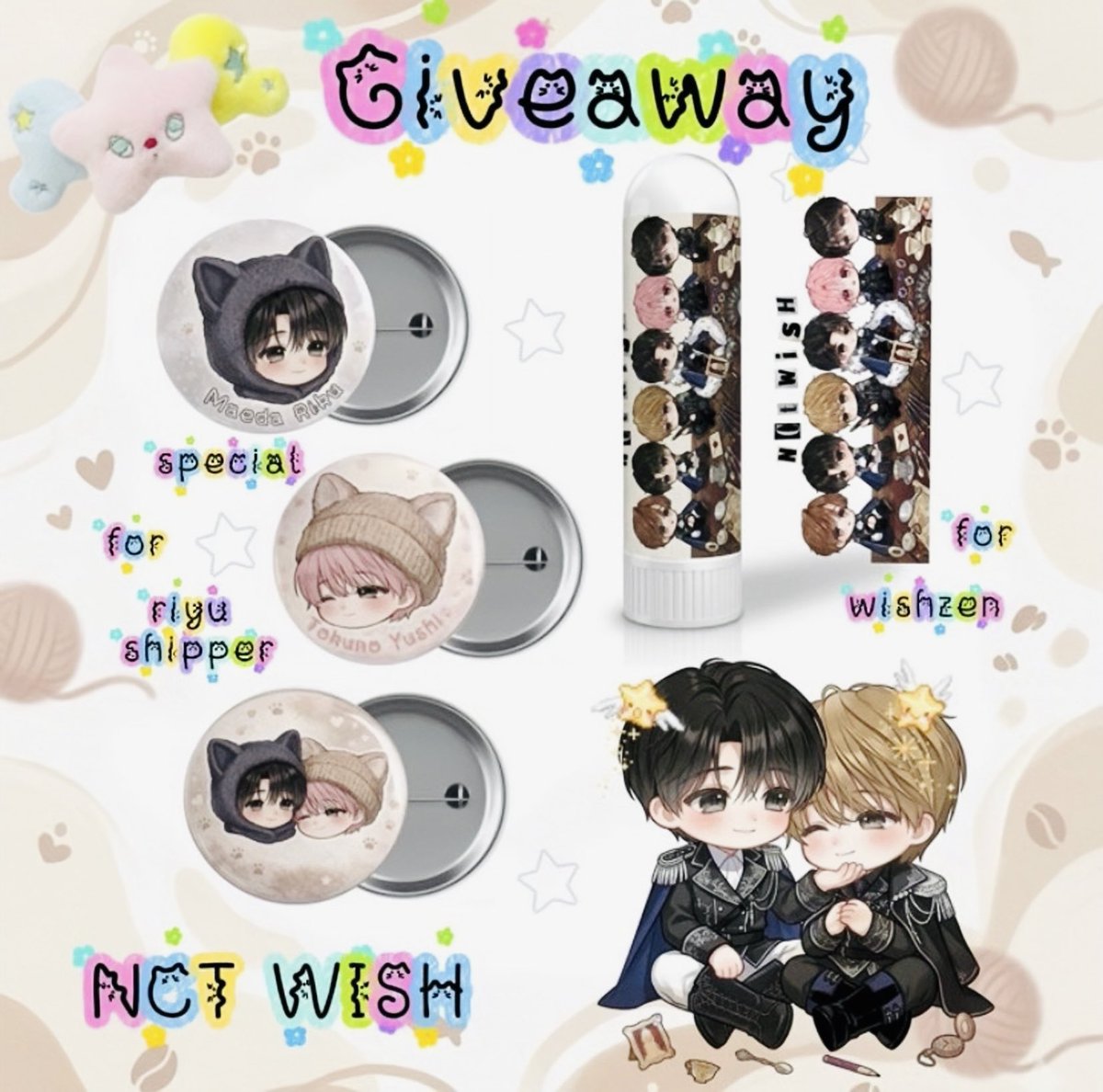· .  ۶ৎ pls kindly rt ۶ৎ · . 

 giveaway for wishzen 
                      
₊˚ date : 4 april 2026 ₊˚
₊˚ location : bitec live ˚₊
₊˚ time : tba ˚₊

rt &amp; show this tweet 

special for “riyu shipper” 🐈‍⬛🐈 

#OurWISH_BANGKOK #NCTWISH_CONCERT_TOUR_IN_BKK