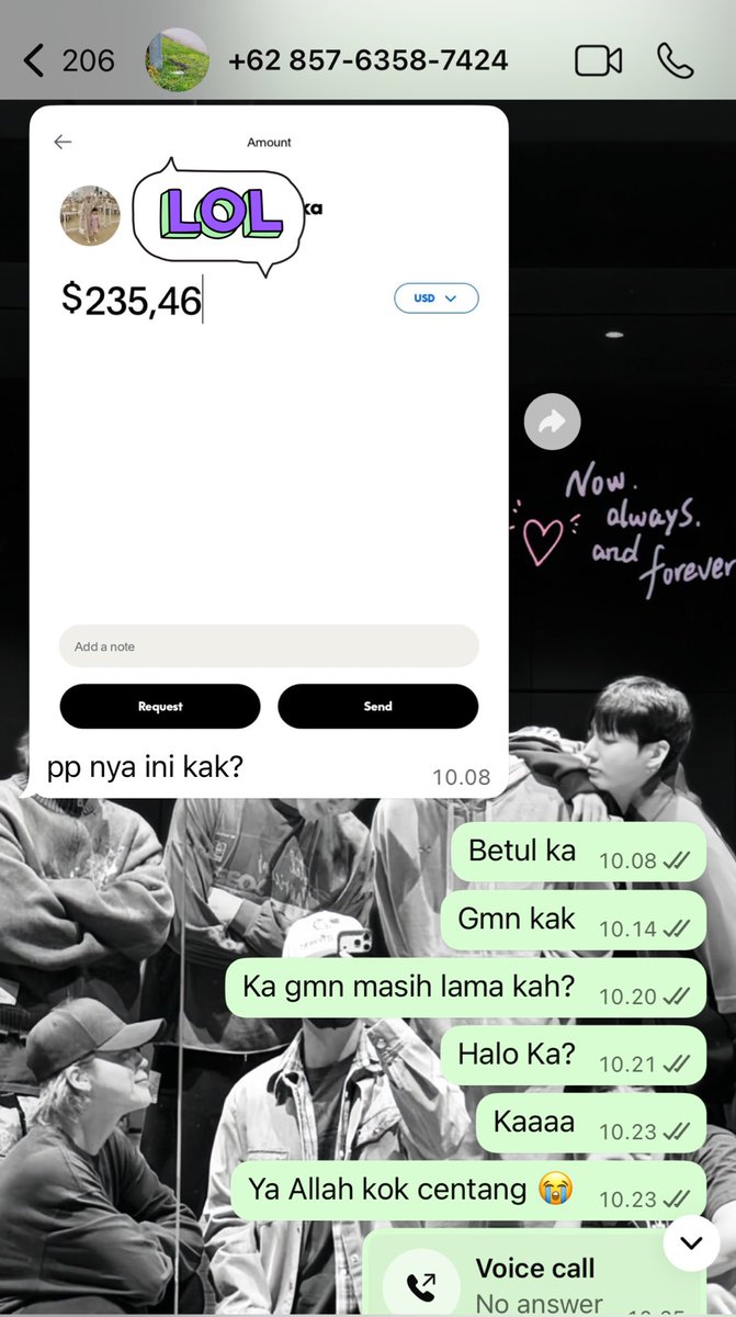 — HELP RT ♡

Hati-hati penipu paypal A.N SAFBRI BANK SUPERBANK 000018286377 / no wa 085763587424. 

Scam transaksi 3,861,544 😔