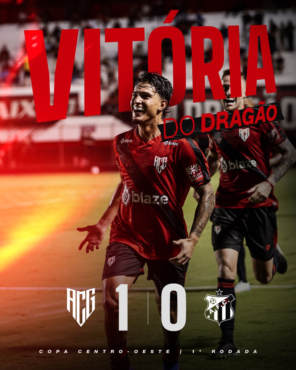 ACGOficial's tweet photo. 🔥🇹🇹 VITÓRIA RUBRO-NEGRA NA ESTREIA! Com gol de Jader, o Atlético prevaleceu e venceu o Anápolis por 1x0 na Copa Centro-Oeste! SEGUIMOS JUNTOS! 💪🏻 https://t.co/qGv56u13Q8