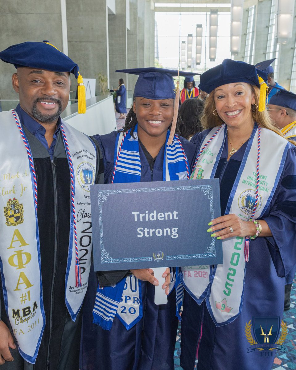 Turning the tassel with Trident strength! 🔱🎓 #TridentStrong #GraduationCaps