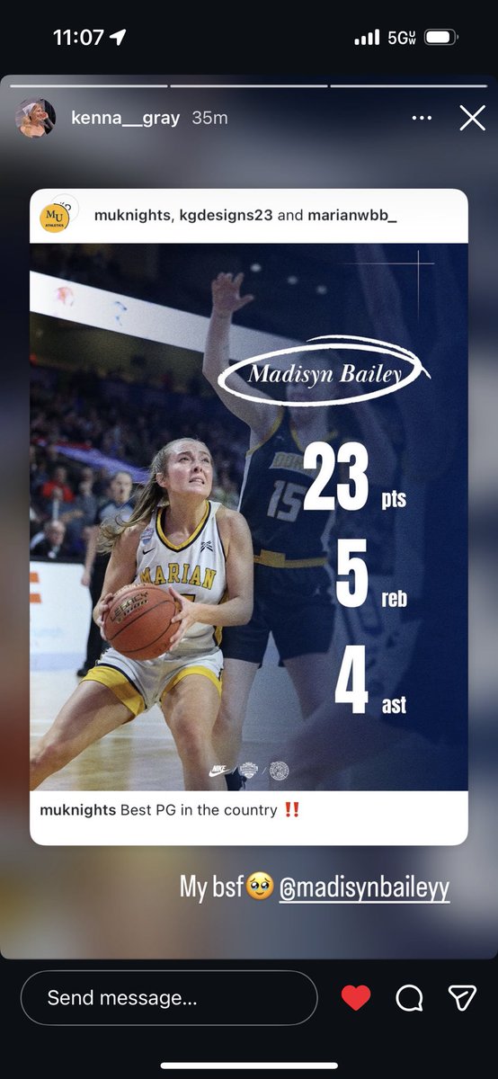 jlbailey24's tweet photo. National Champions!!!! So incredibly proud of Madisyn and her Marian teammates 💛 1st Team All-Tournament as well 💛 https://t.co/MdXeG4MlQt