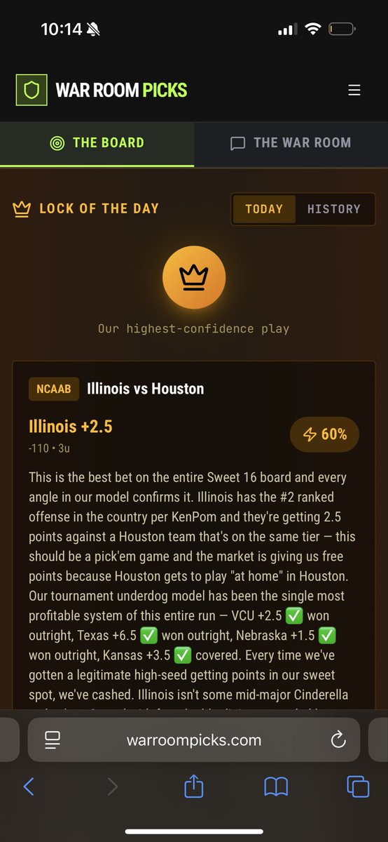 War Room Picks tweet media