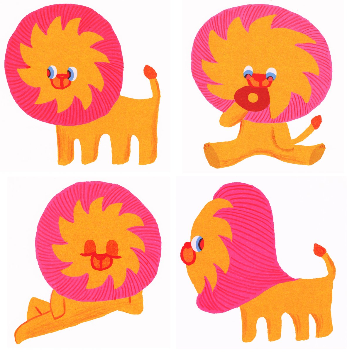 ブライトエージェンシー の担当が気に入ってくれてに新しく送ったライオンのキャラ。
thebrightagency.com/uk/childrens-i…