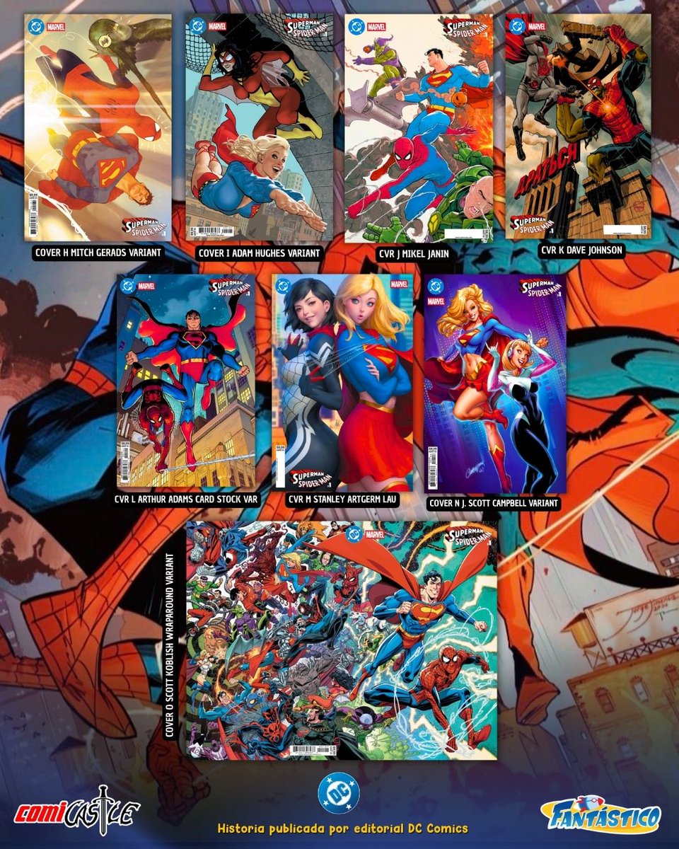 FantasticoComic's tweet photo. 🦸♂️🕷️ El número 1 de SUPERMAN/SPIDER-MAN 🦸♂️🕷️
🔥¡Celebra 50 años de #crossovers entre #DCMarvel con ocho nuevas historias originales de algunos de los mejores talentos de DC!🔥
¡Atent@ a nuestros anuncios!
🚀 55 56 05 97 48
#supermanspiderman #jorgejiménez #dccomic https://t.co/kCnIneO9iF