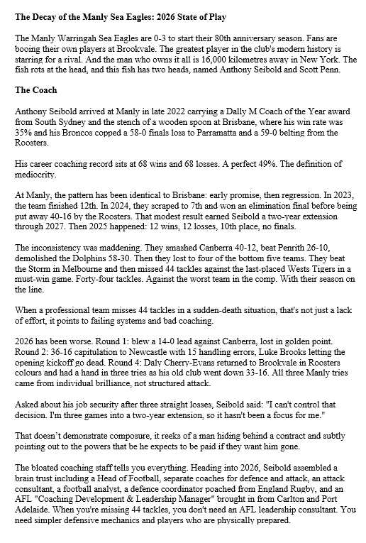 The Brookvale Oracle tweet media
