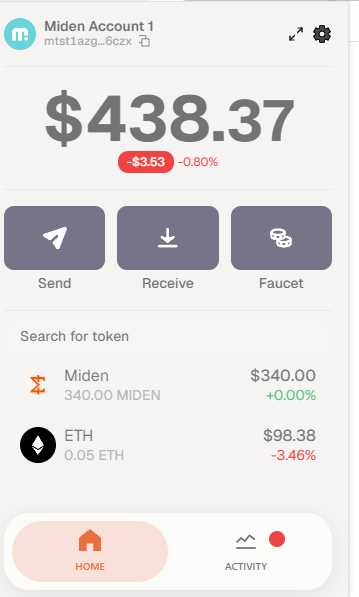 💡 核心实测心得分享：1️⃣ 主权计算 (Client-side Proving)： 用户可以直接在本地通过 Miden VM 生成 ZK-STARKs 证明。这种“本地证明、链上验证”的模式真正实现了 Metadata-hiding，把隐私权还给了用户。